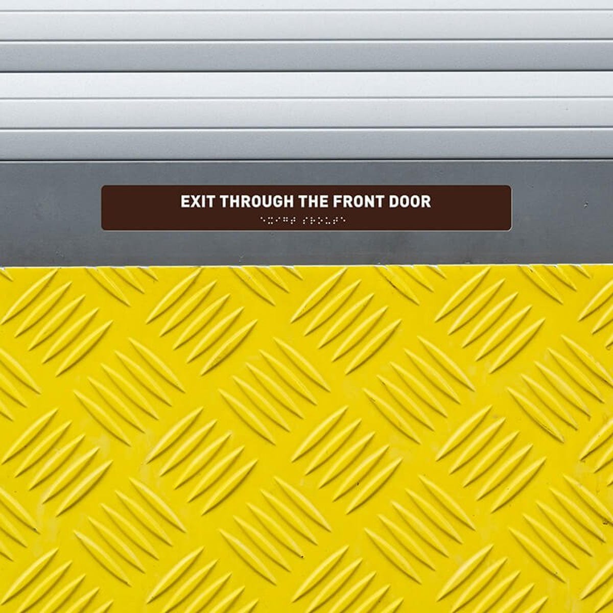 Custom ADA sign for an exit