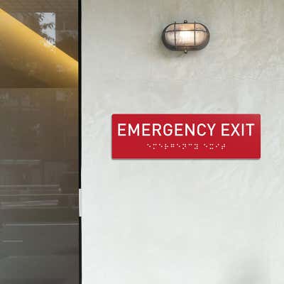 ADA 3" x 10" Horizontal Sign - alternate view