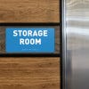 Custom ADA sign for a storage room