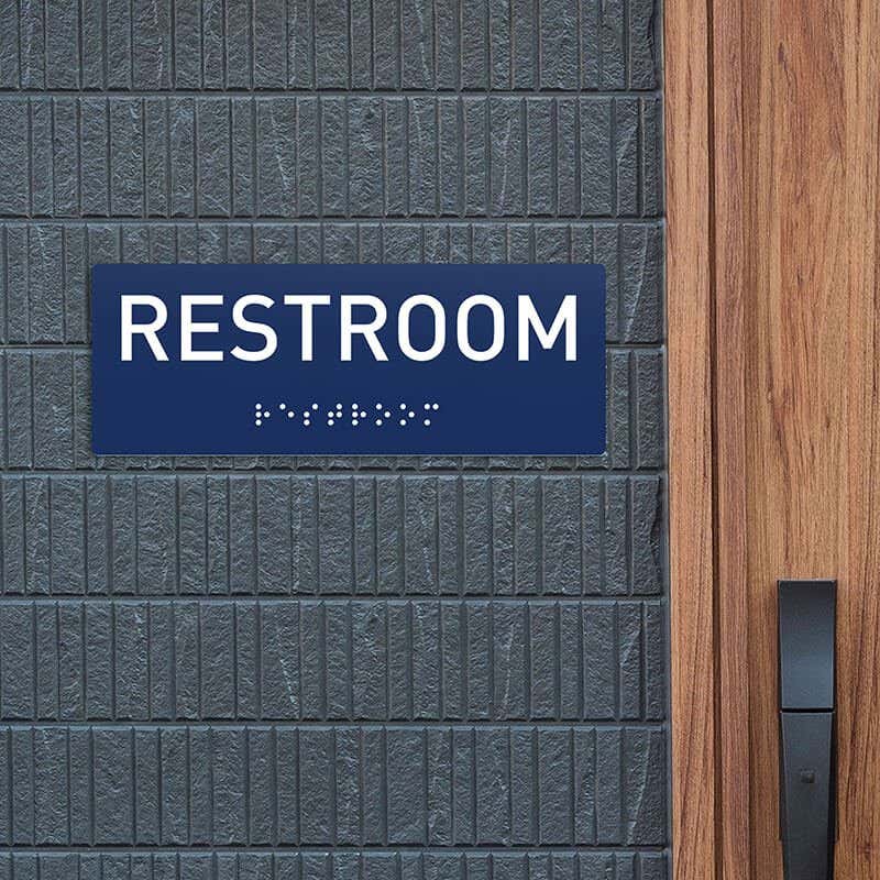 Custom ADA sign for a restroom