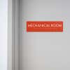 Custom ADA sign for a mechanical room