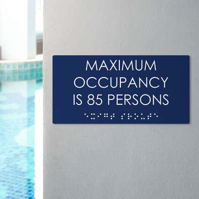 ADA 6" x 12" Horizontal Sign - alternate view