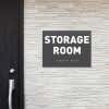 Custom ADA sign for a storage room