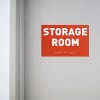 Custom ADA sign for a storage room