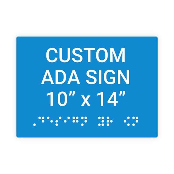 ADA 10" x 14" Horizontal Sign