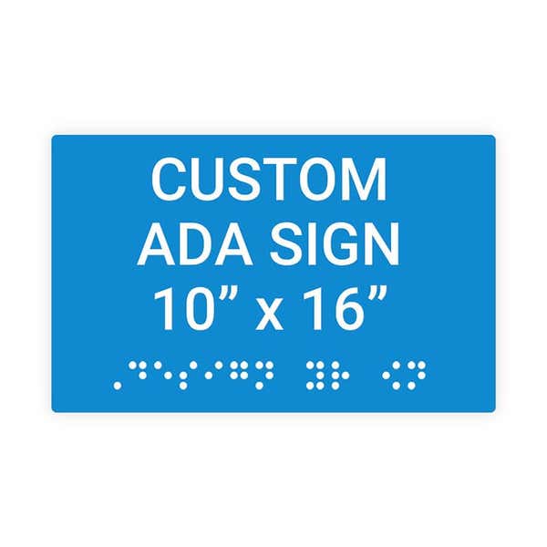 ADA 10" x 16" Horizontal Sign