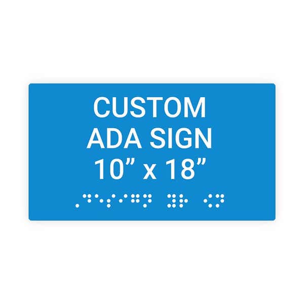 ADA 10" x 18" Horizontal Sign