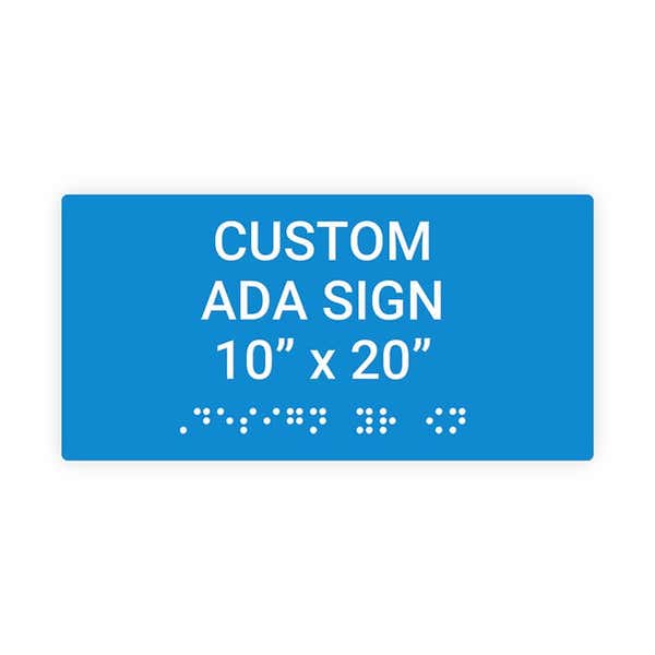 ADA 10" x 20" Horizontal Sign