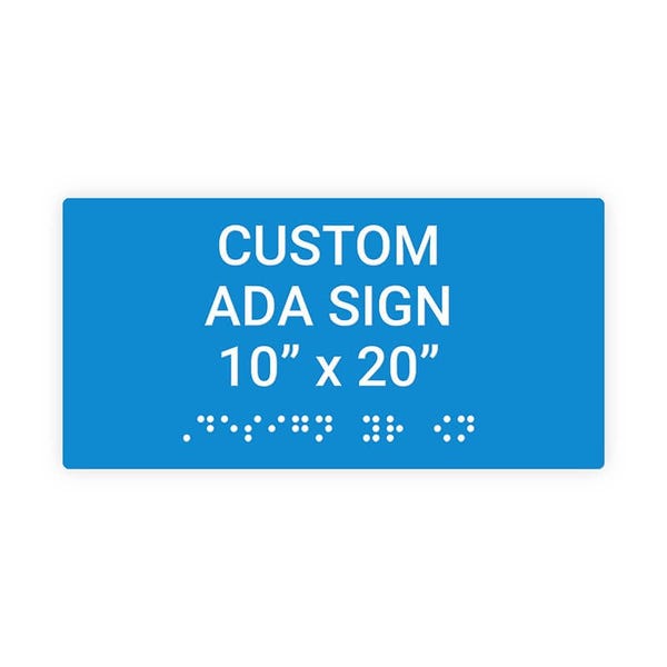 ADA 10" x 20" Horizontal Sign