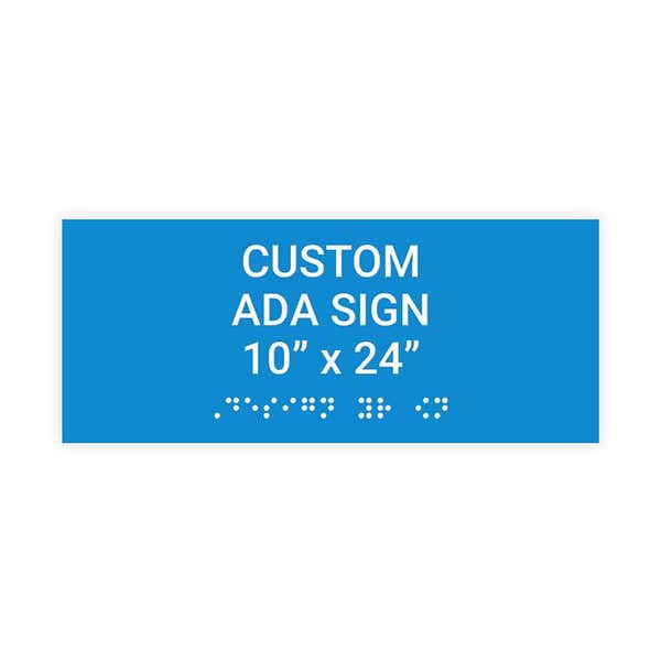 ADA 10" x 24" Horizontal Sign