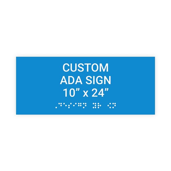 ADA 10" x 24" Horizontal Sign