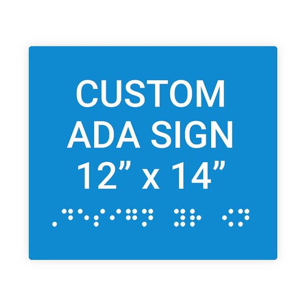 ADA 12" x 14" Horizontal Sign