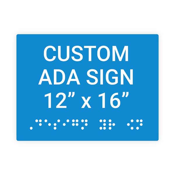 ADA 12" x 16" Horizontal Sign