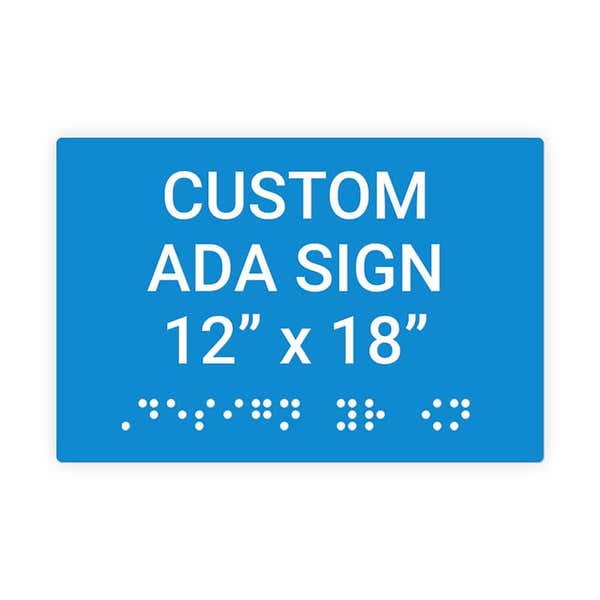 ADA 12" x 18" Horizontal Sign