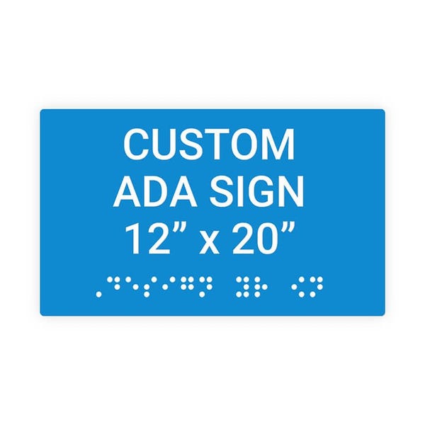 ADA 12" x 20" Horizontal Sign