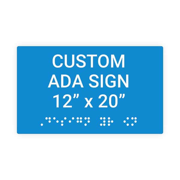 ADA 12" x 20" Horizontal Sign