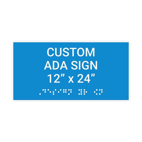 ADA 12" x 24" Horizontal Sign