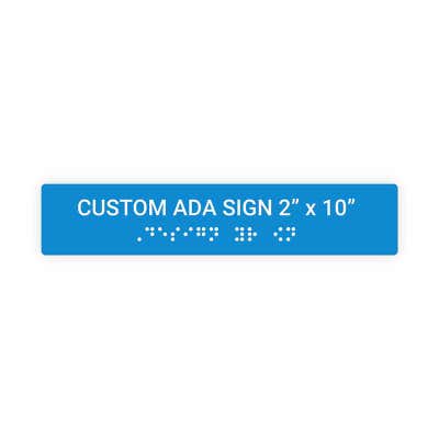 ADA Sign Horizontal 2" x 10"