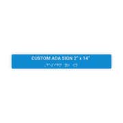 ADA 2" x 14" Horizontal Sign