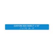 ADA 2" x 16" Horizontal Sign