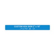 ADA 2" x 18" Horizontal Sign