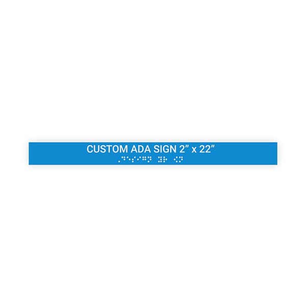 ADA 2" x 22" Horizontal Sign