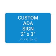 ADA 2" x 3" Horizontal Sign