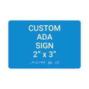 ADA 2" x 3" Horizontal Sign