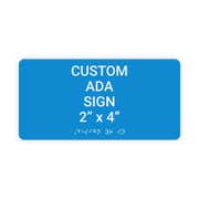 ADA 2" x 4" Horizontal Sign