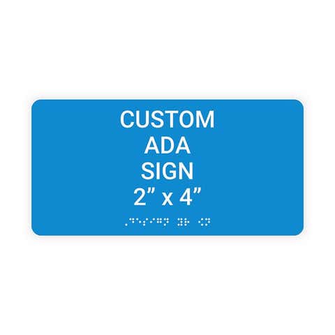 ADA 2" x 4" Horizontal Sign
