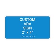 ADA 2" x 4" Horizontal Sign