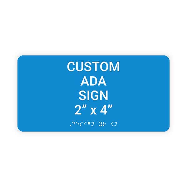 ADA 2" x 4" Horizontal Sign