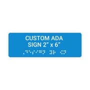 ADA 2" x 6" Horizontal Sign