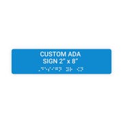 ADA 2" x 8" Horizontal Sign