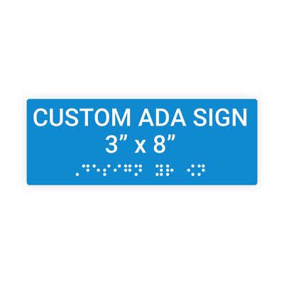 ADA Sign Horizontal 3 in x 8 in