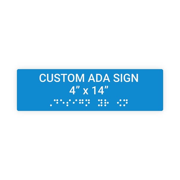 ADA 4" x 14" Horizontal Sign