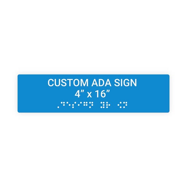 ADA 4" x 16" Horizontal Sign