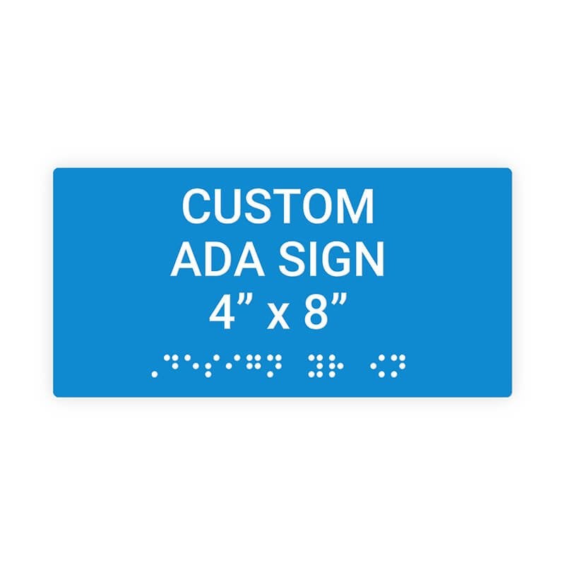 ADA 4" x 8" Horizontal Sign