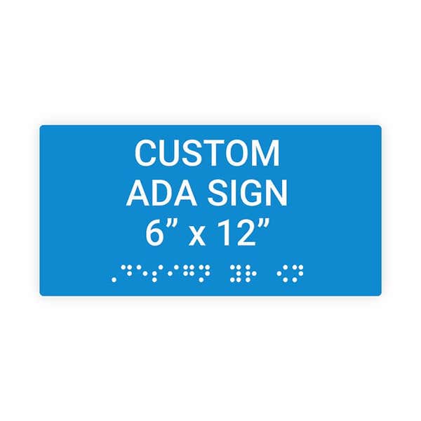 ADA 6" x 12" Horizontal Sign