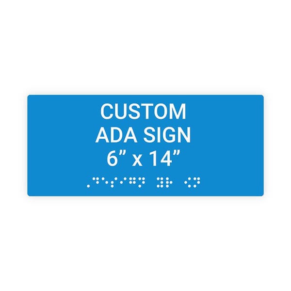 ADA 6" x 14" Horizontal Sign