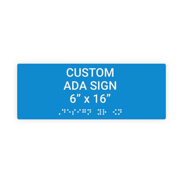 ADA 6" x 16" Horizontal Sign