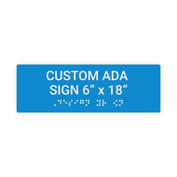 ADA 6" x 18" Horizontal Sign