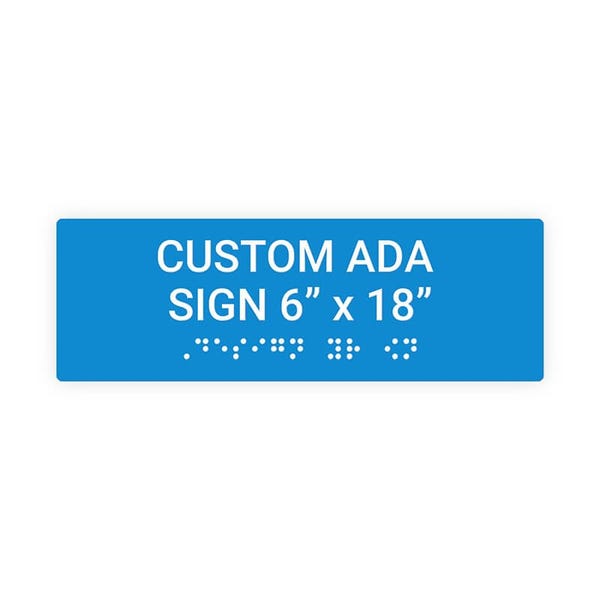 ADA 6" x 18" Horizontal Sign