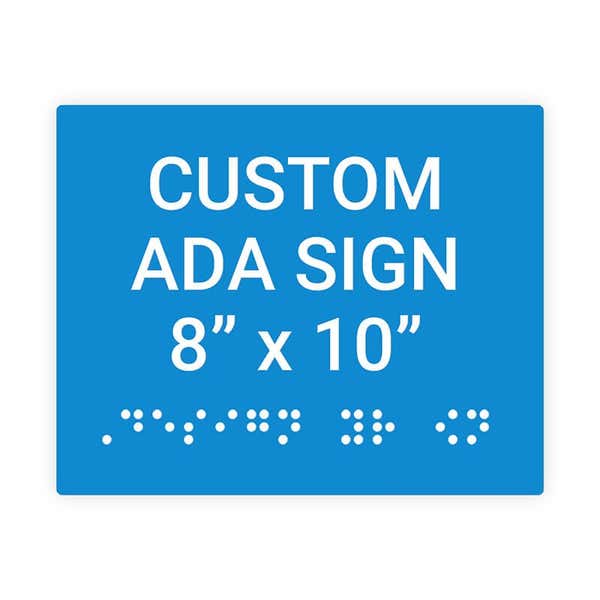 ADA 8" x 10" Horizontal Sign