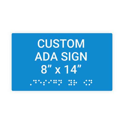 ADA Sign Horizontal 8 in x 14 in