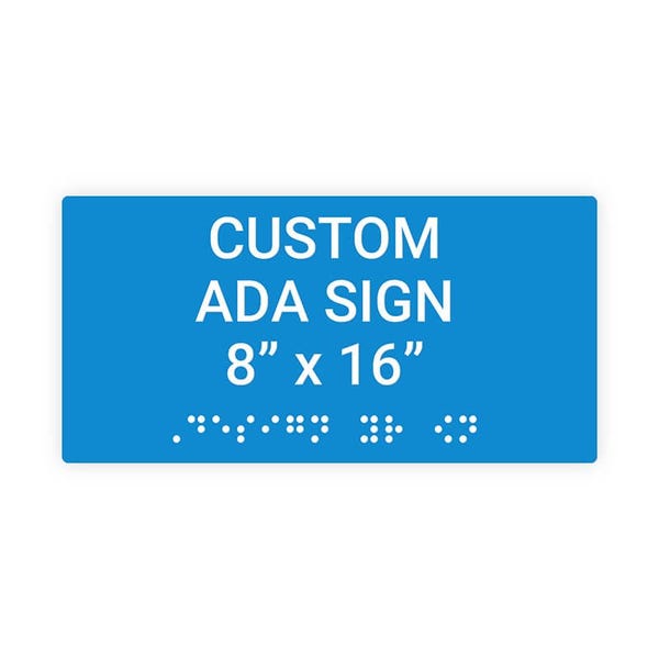 ADA 8" x 16" Horizontal Sign