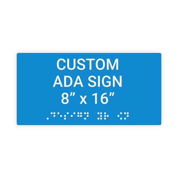 ADA 8" x 16" Horizontal Sign
