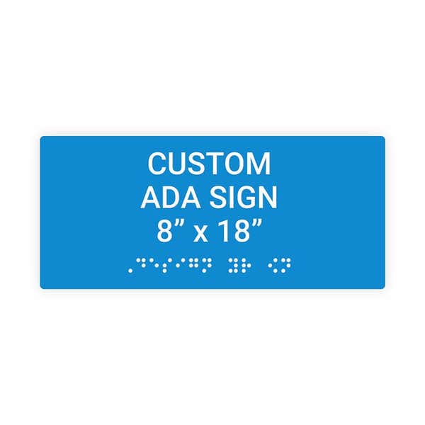 ADA 8" x 18" Horizontal Sign