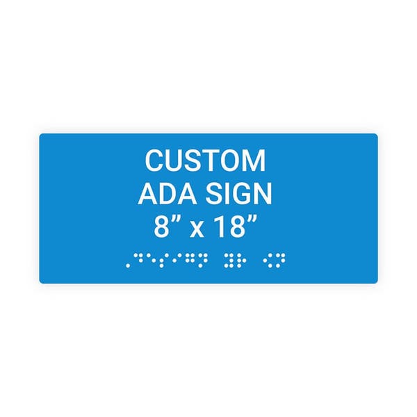 ADA 8" x 18" Horizontal Sign