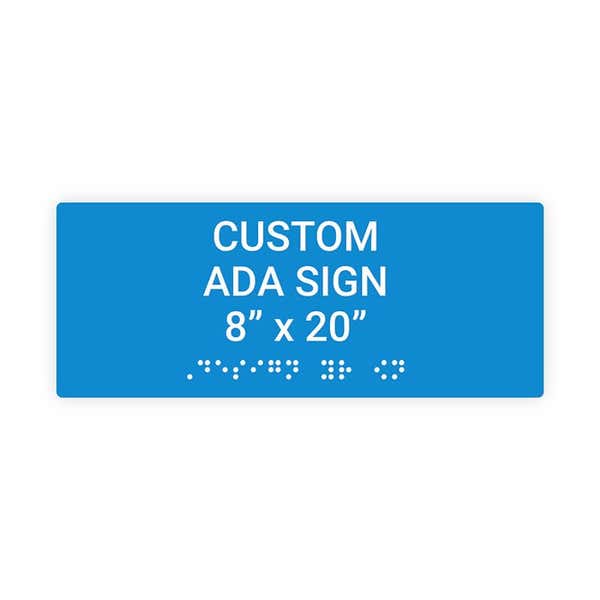 ADA 8" x 20" Horizontal Sign